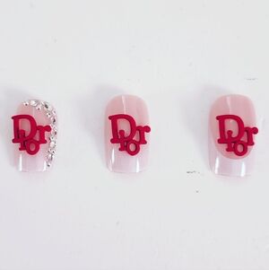 Luxury Nail Charms Red